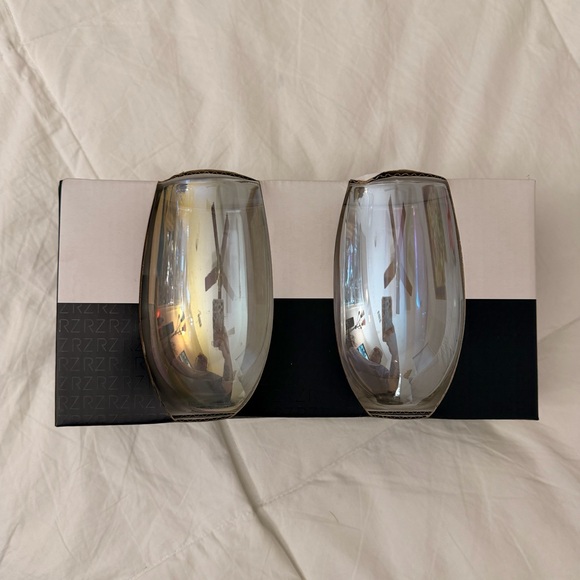 Rachel Zoe Other - Rachel Zoe Stemless Wine Glasses - Colorshifting Glass